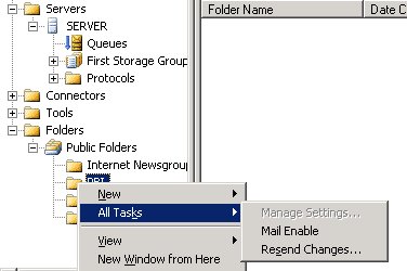 mail enable public folder