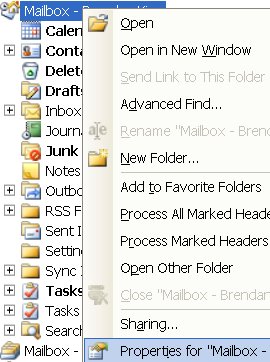 properties for mailbox properties for mailbox